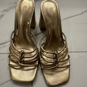 PAIGE Metallic Gold Women's Heels
